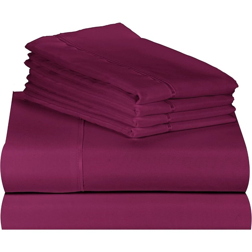 New 6 PC Hotel SoftSheet Deep Set Pockets 18" Eco Friendly Wrinkle Free Sheets - Picture 6 of 8
